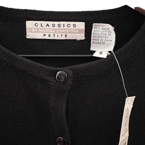 Marisa Christina Classics Petite Animal Cardigan Sz Small - Picture 5 of 10